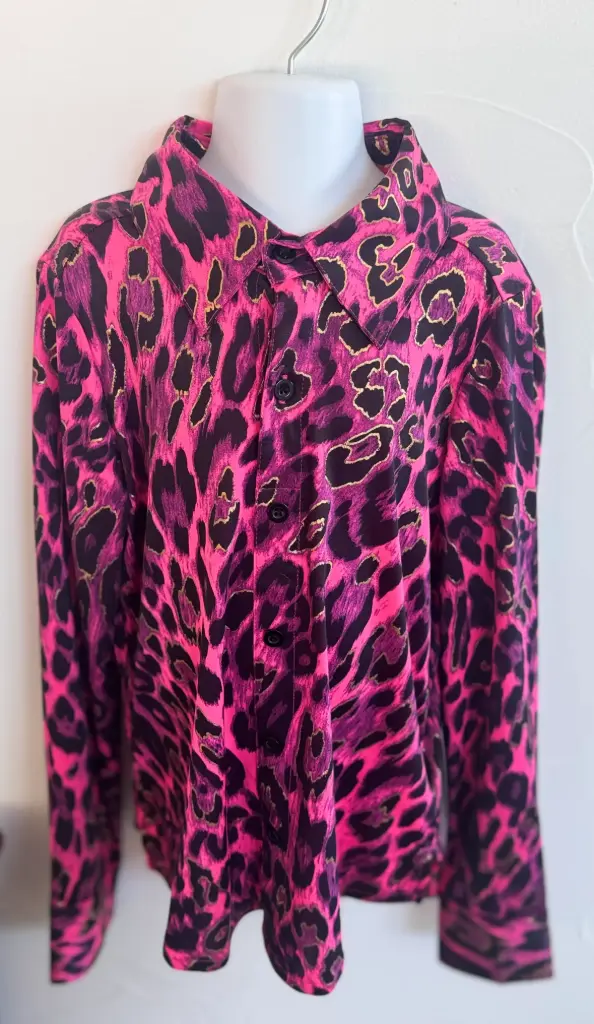 Girls Cowgirl Tuff Leopard Hot Pink 