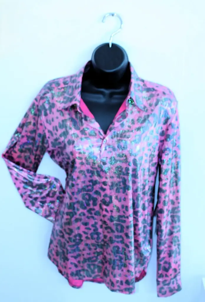 Women's Cowgirl Tuff Leopard Foil Hot Pink 