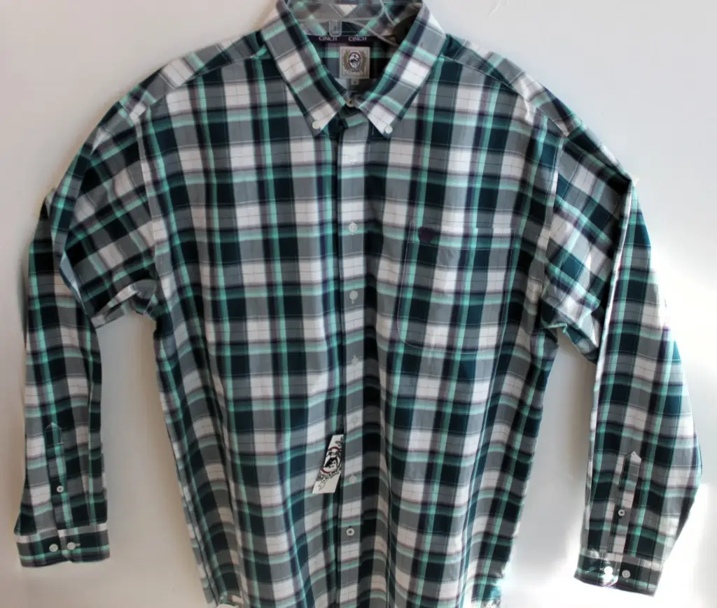 Men's Cinch Teal and Purple 