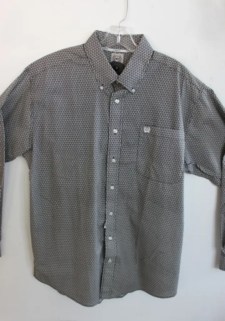 Men's Cinch Black & White Fish 