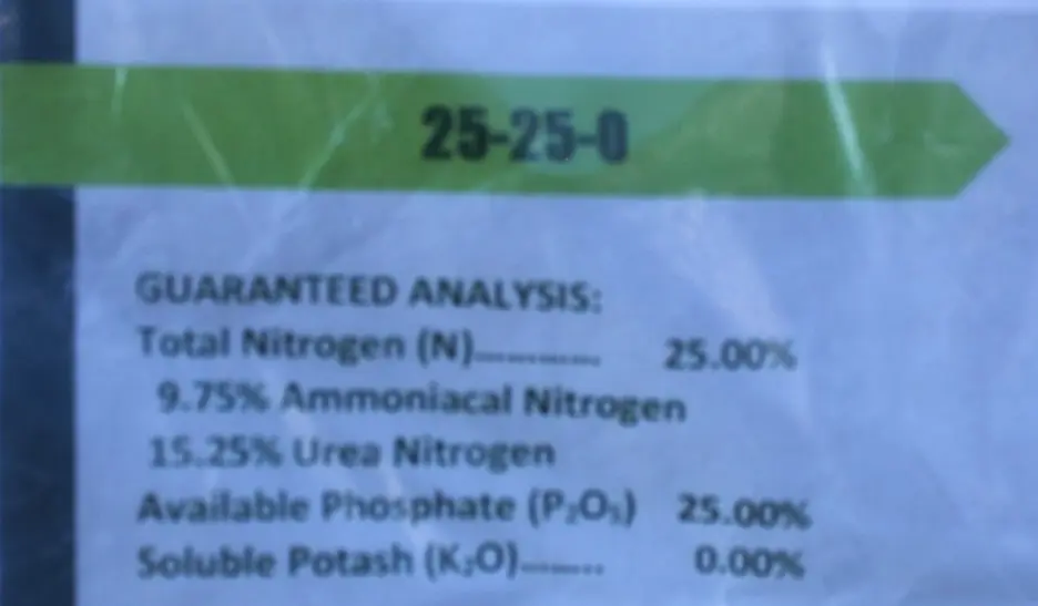 25-25-0 50 lb
