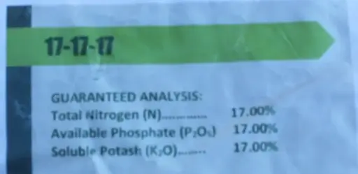 [11681] 17-17-17 Fertilizer 