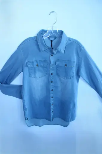 Women's Cowgirl Tuff Light Denim Button Up