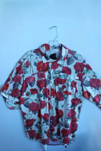 [13433] Cowgirl Tuff Pullover Rose Print 