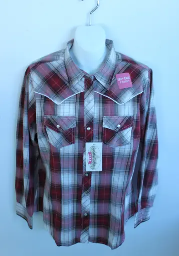 [15925] Women's Ely Red Plaid 